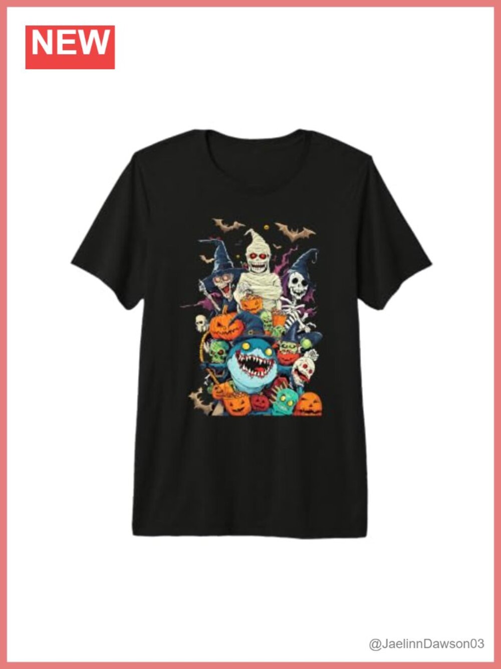 Zombie Shark Halloween Costume Tri-blend T-Shirt